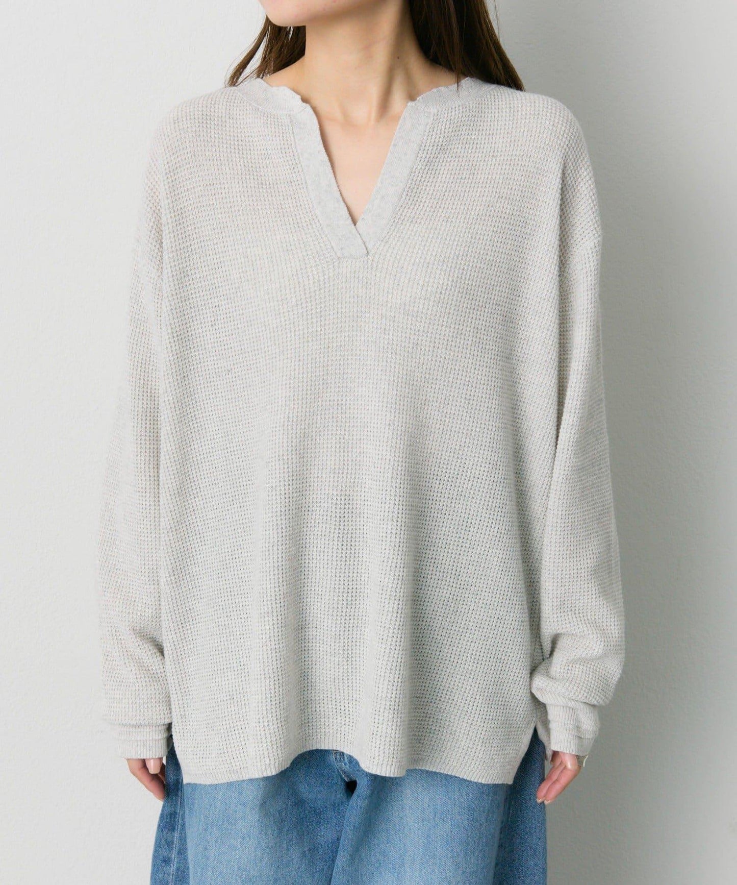 亨利領華夫格針織衫