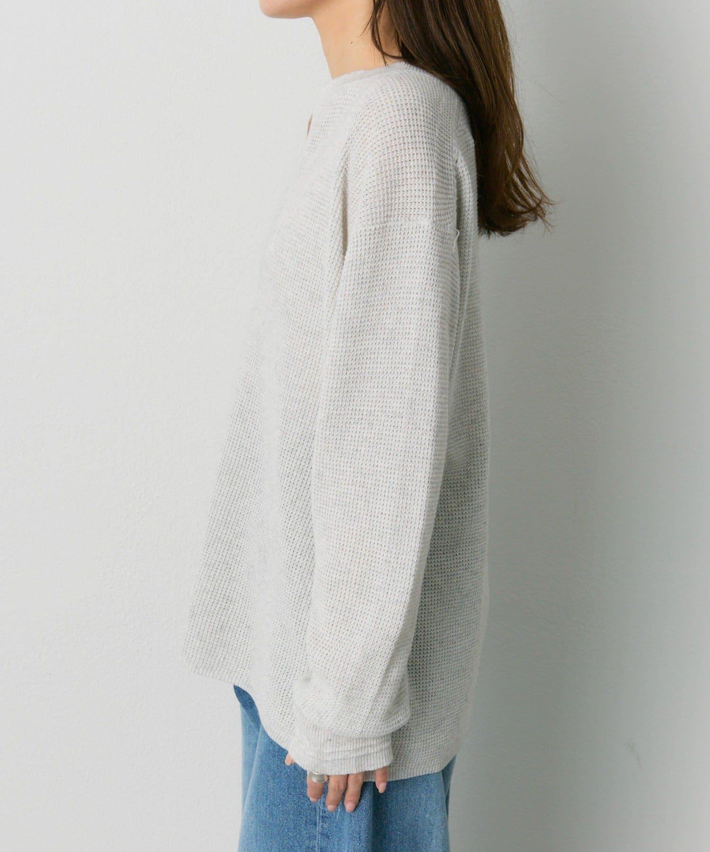 亨利領華夫格針織衫