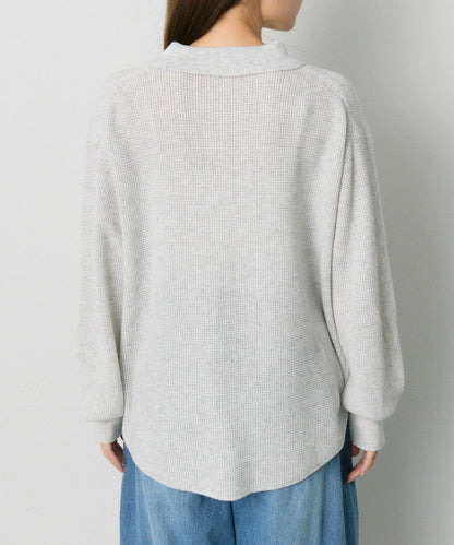 華夫格針織POLO衫