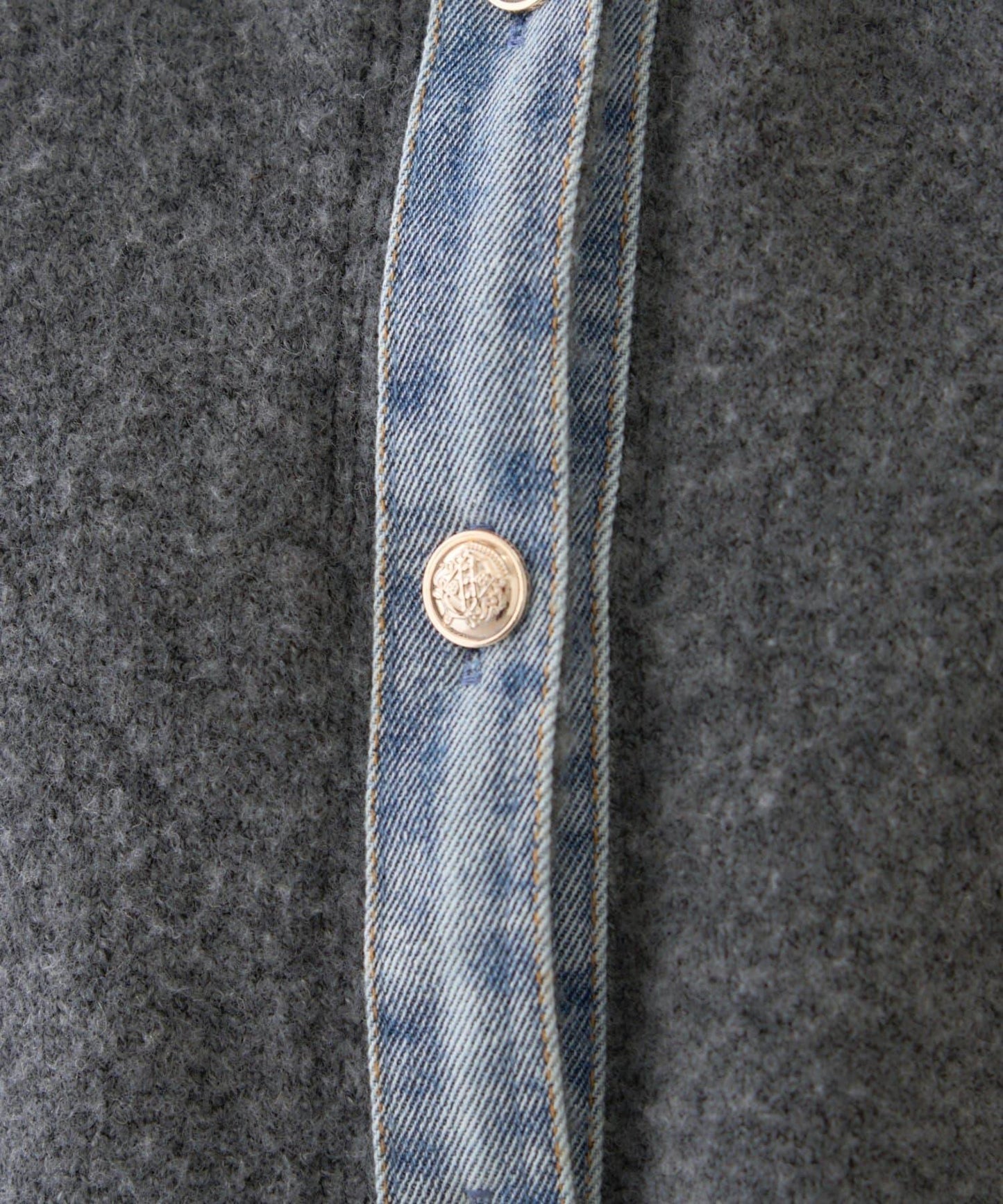 【nane】牛仔拼接開衫