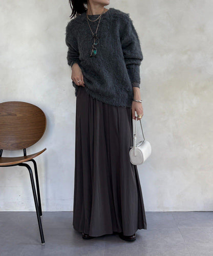 長款毛絨套頭衫