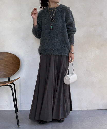 長款毛絨套頭衫