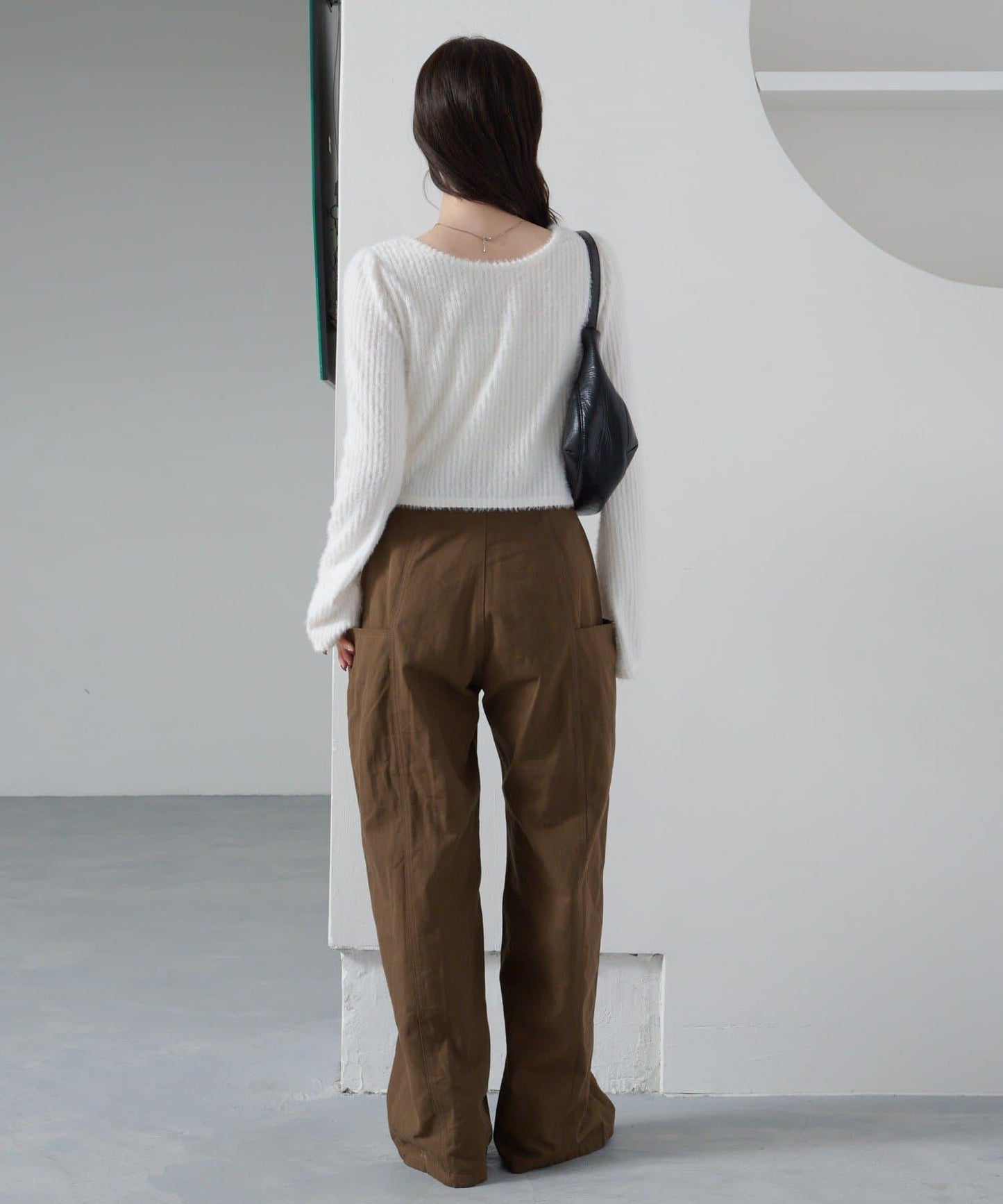 毛邊扭結套頭衫