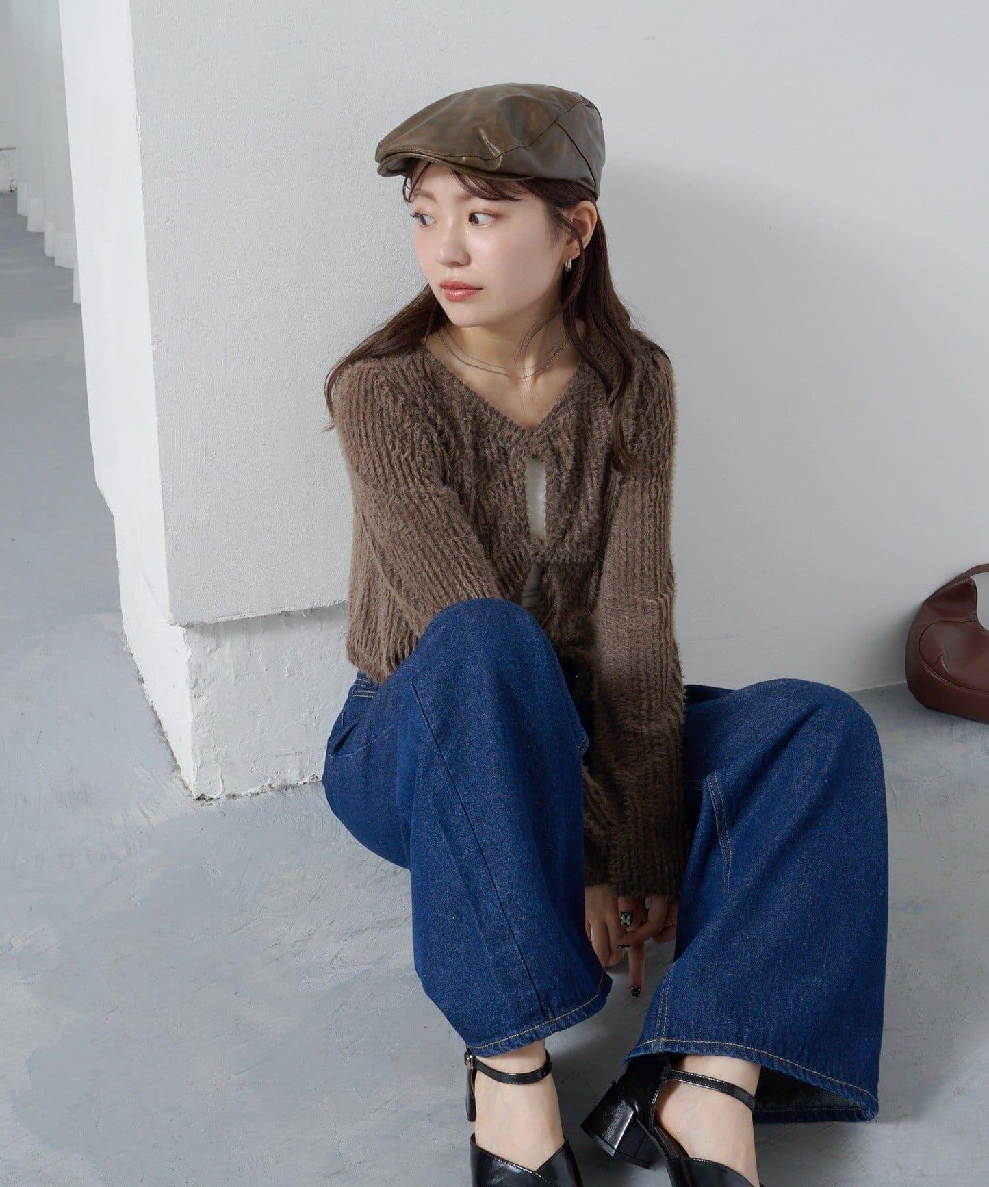 毛邊扭結套頭衫