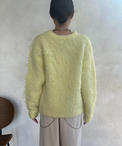 長款毛絨套頭衫