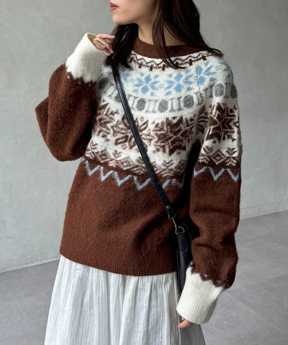 愛心圖案針織衫