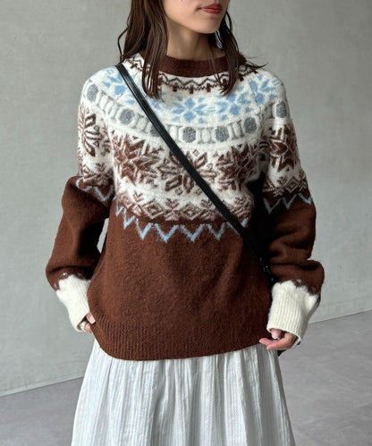 愛心圖案針織衫