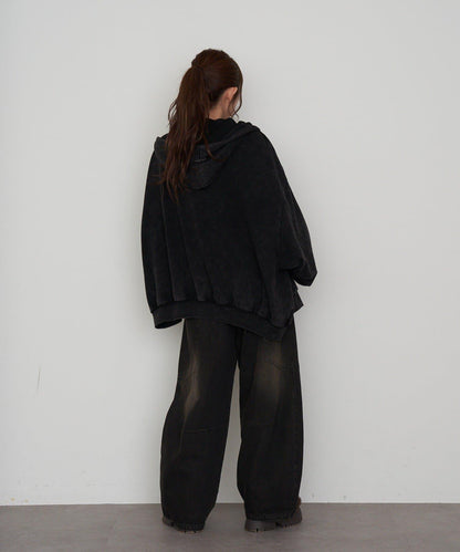 水洗色寬鬆衛衣 / 連帽衫