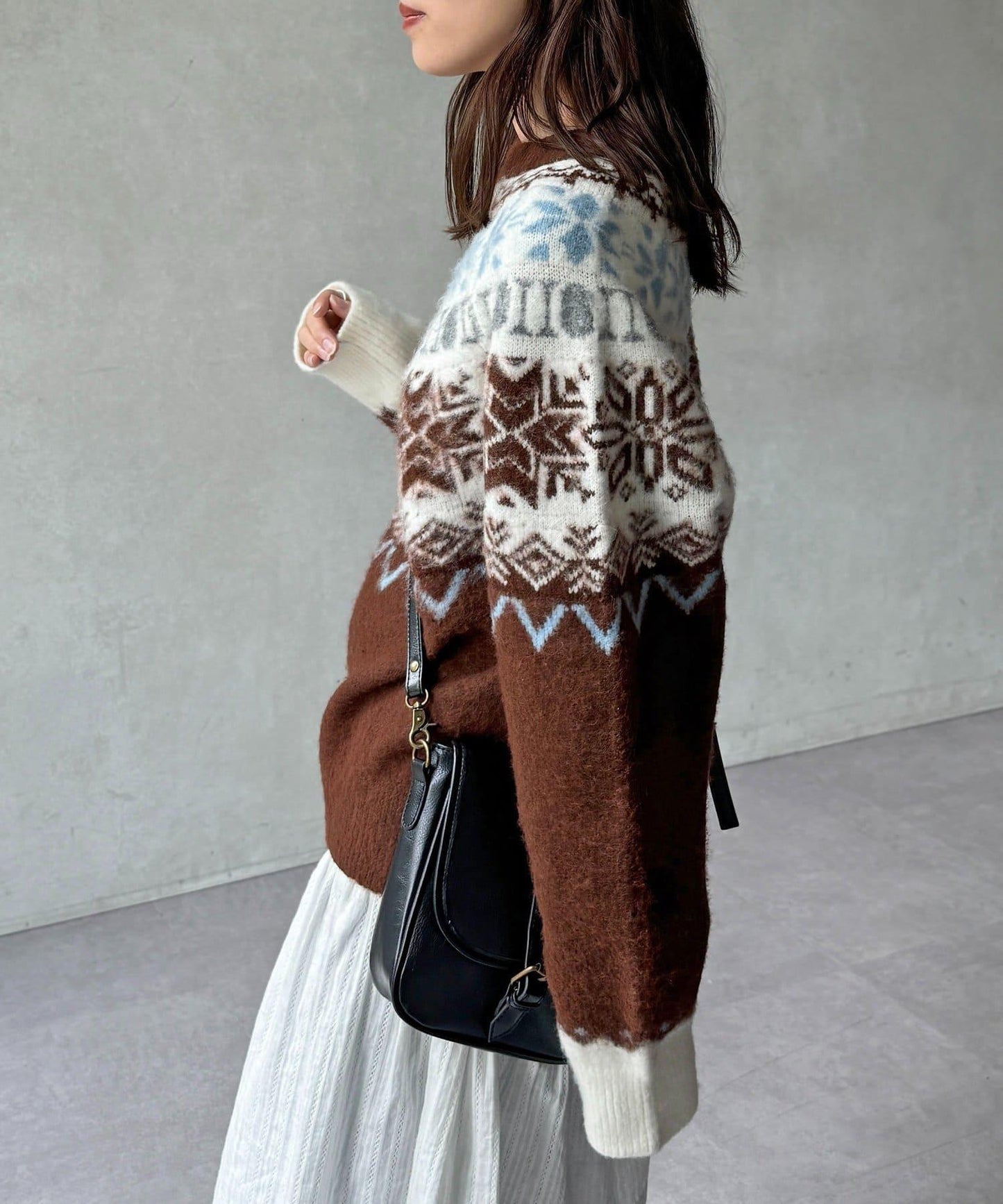 愛心圖案針織衫