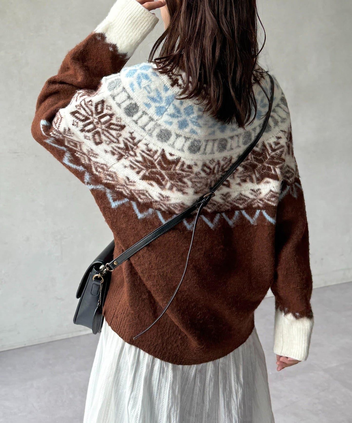 愛心圖案針織衫