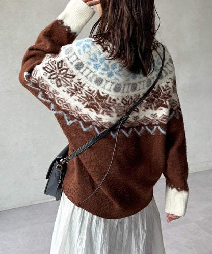 愛心圖案針織衫