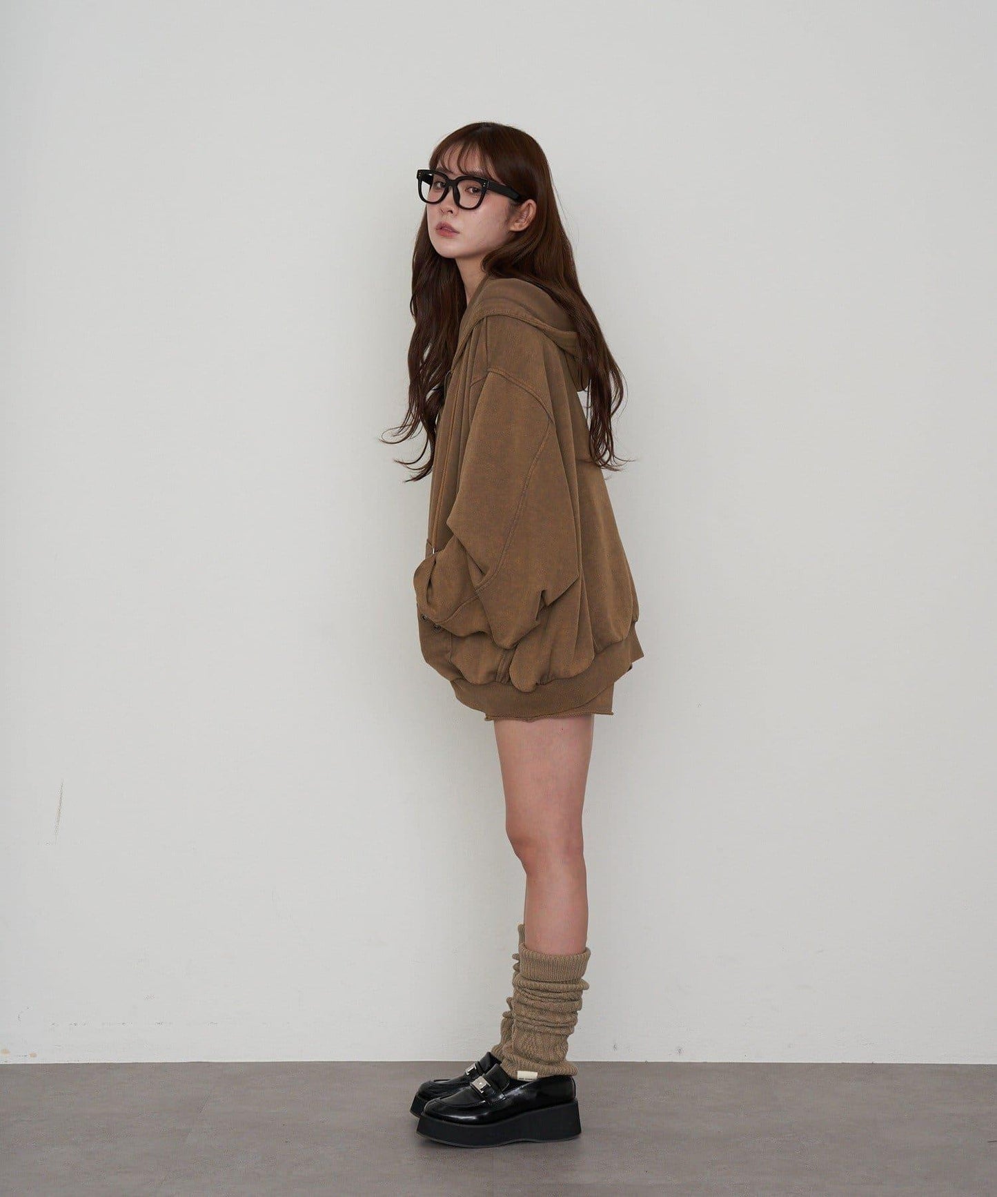 水洗色寬鬆衛衣 / 連帽衫