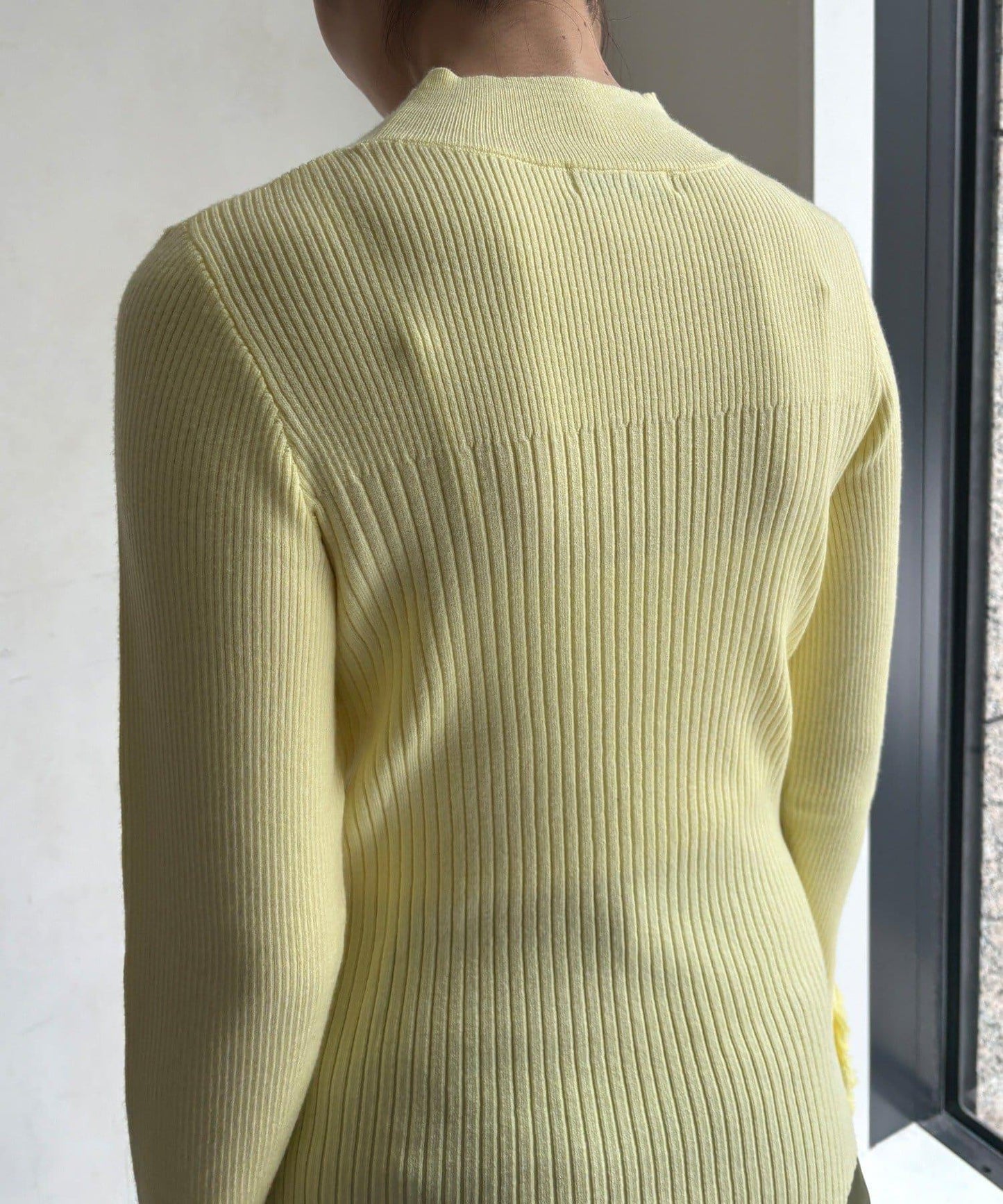 流蘇袖口羅紋針織衫