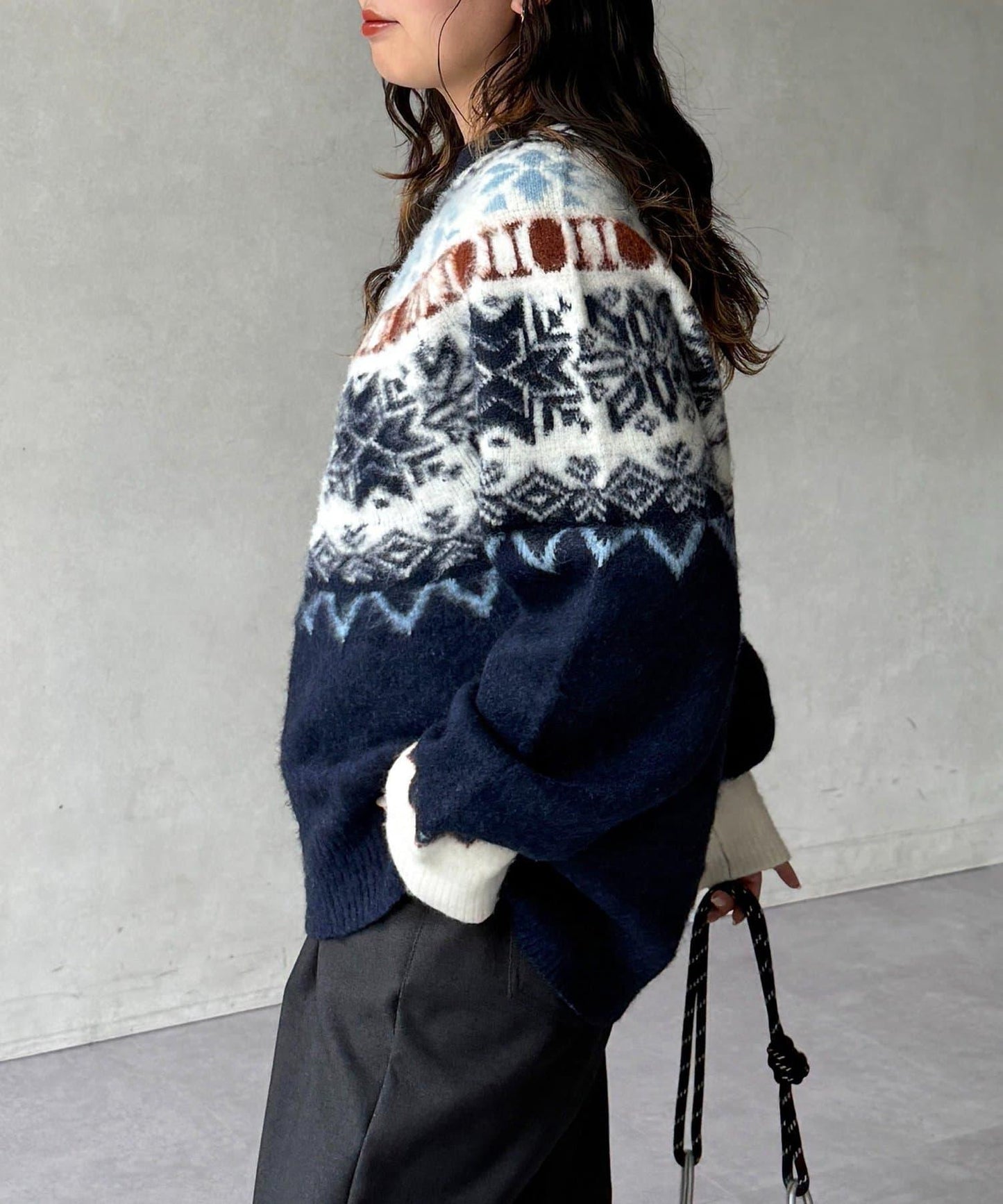 愛心圖案針織衫