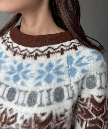 愛心圖案針織衫