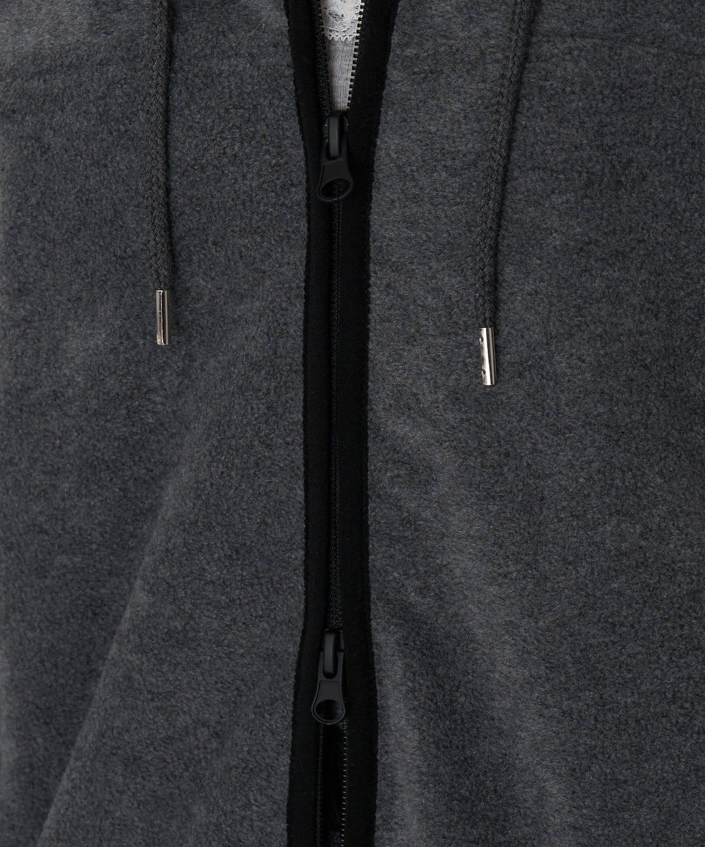 連帽拉鍊抓絨外套