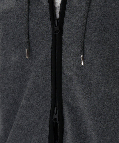 連帽拉鍊抓絨外套