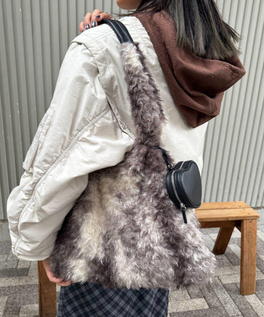 附帶小包掛飾混合絨麵包