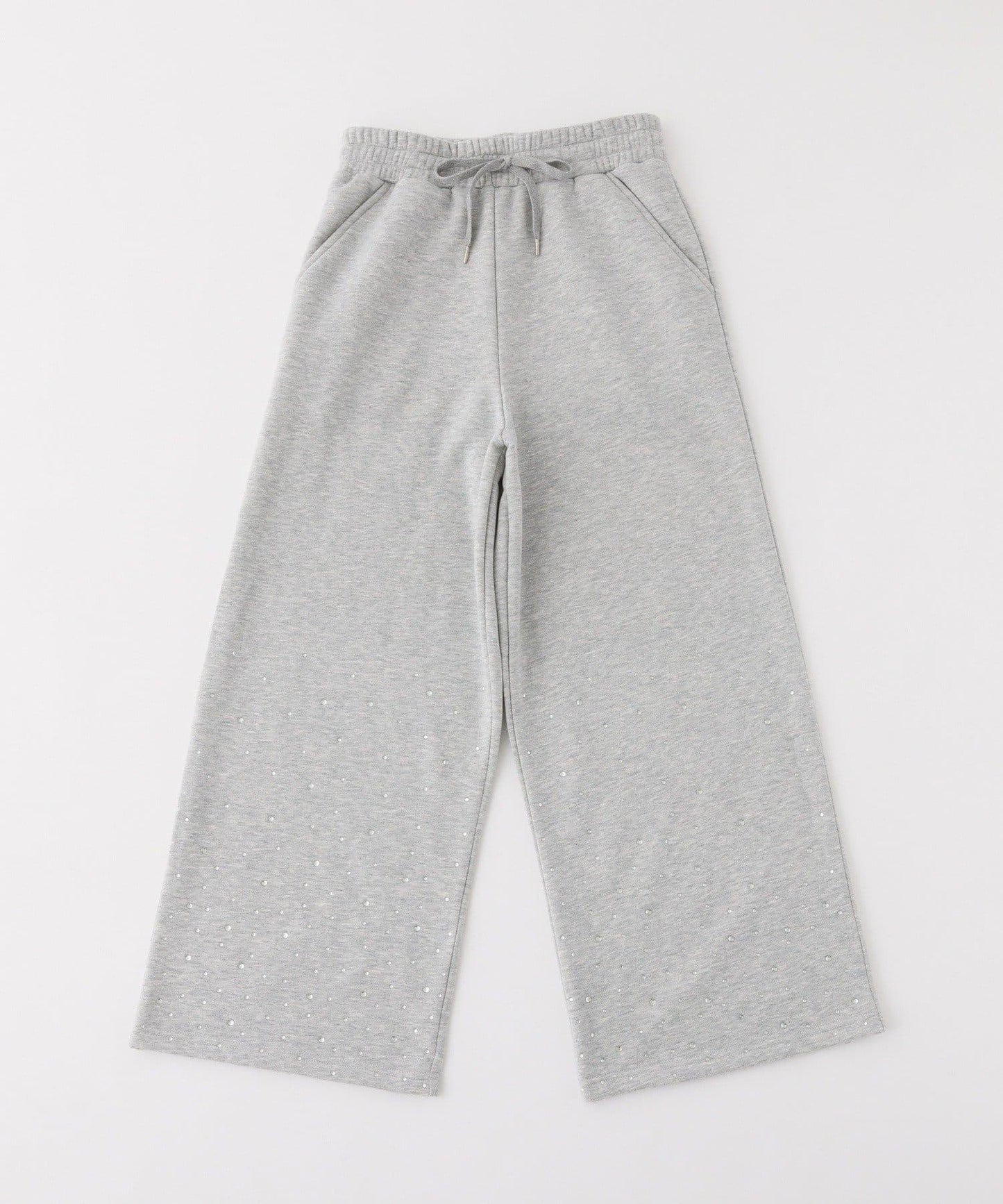 【可成套搭配】水鑽裝飾剪裁長褲