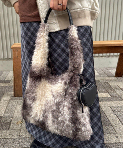 附帶小包掛飾混合絨麵包