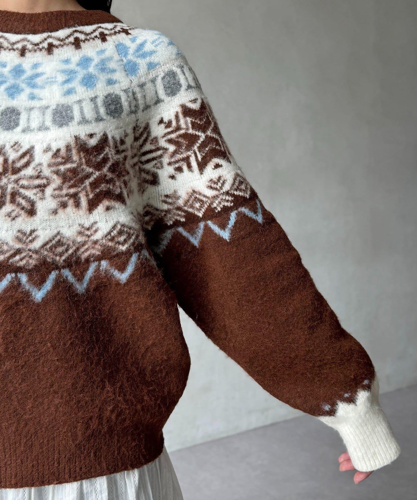 愛心圖案針織衫