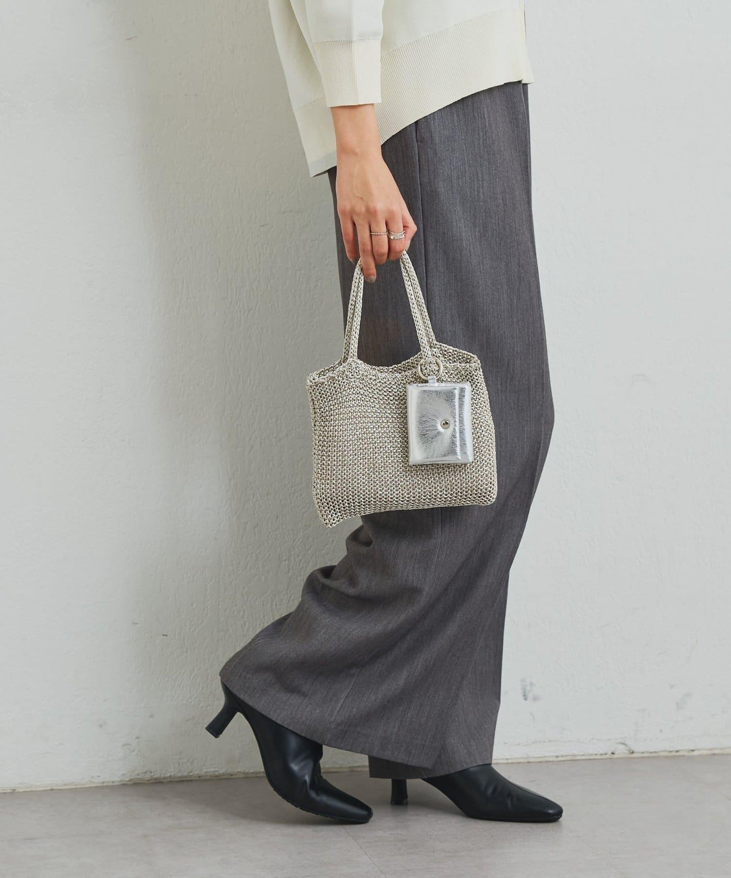 【cache cache】附耳機收納包亮絲迷你包