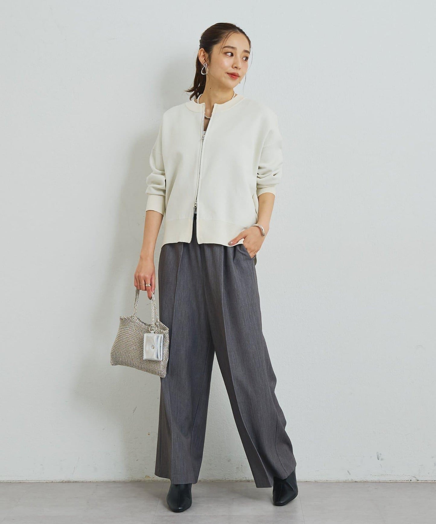 【cache cache】附耳機收納包亮絲迷你包