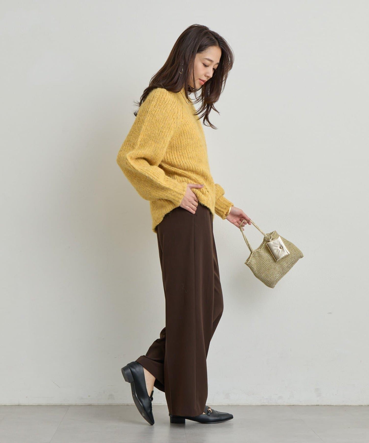 【cache cache】附耳機收納包亮絲迷你包