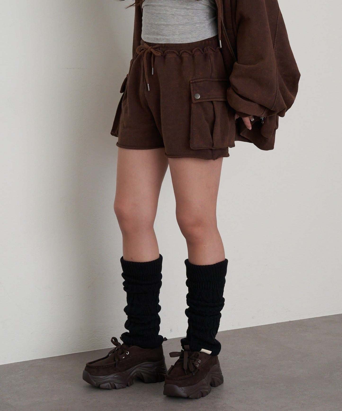 水洗工藝工裝短褲