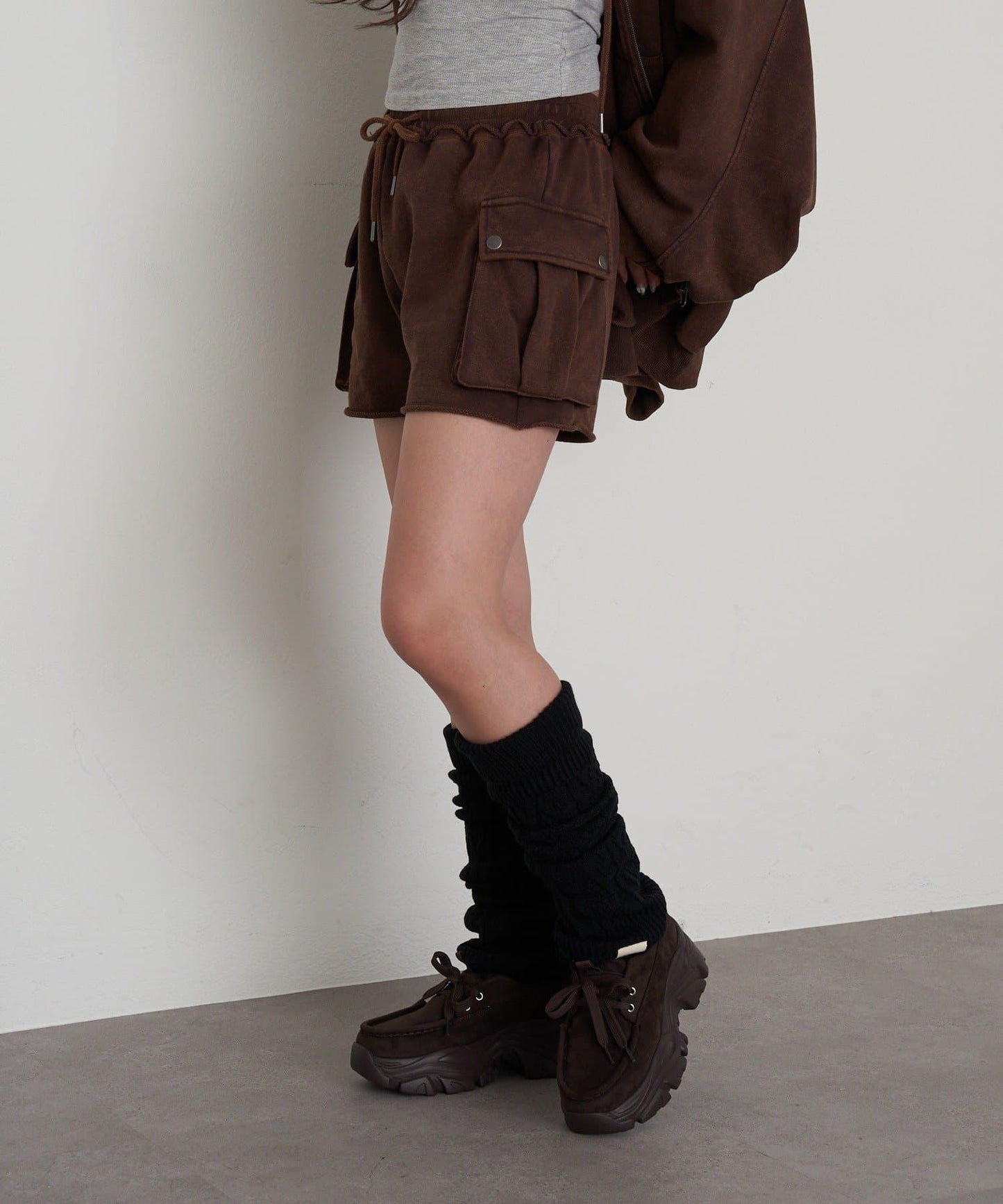 水洗工藝工裝短褲