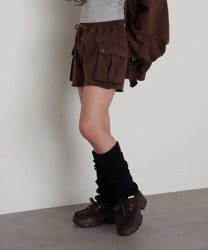 水洗工藝工裝短褲