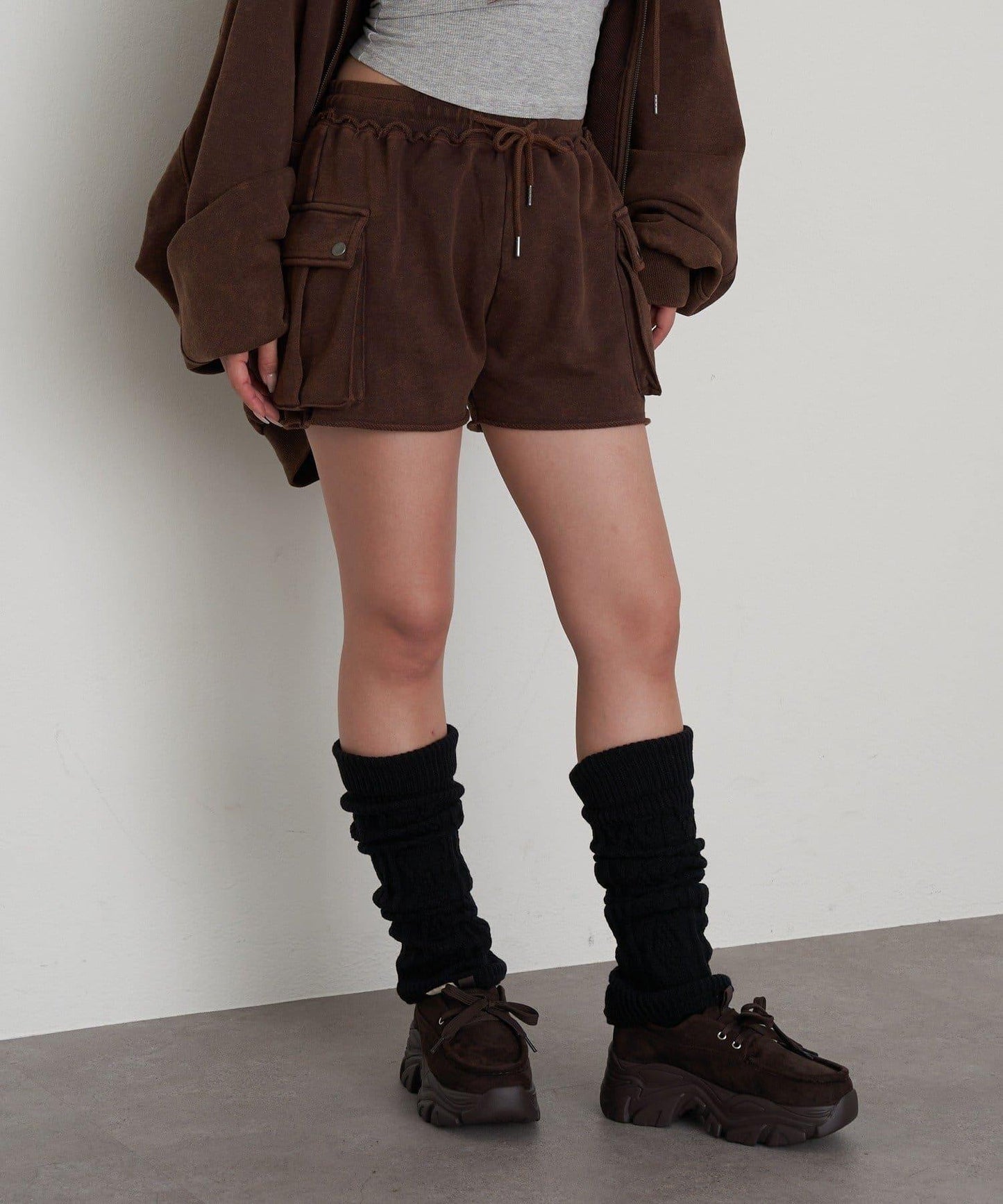 水洗工藝工裝短褲