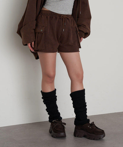 水洗工藝工裝短褲