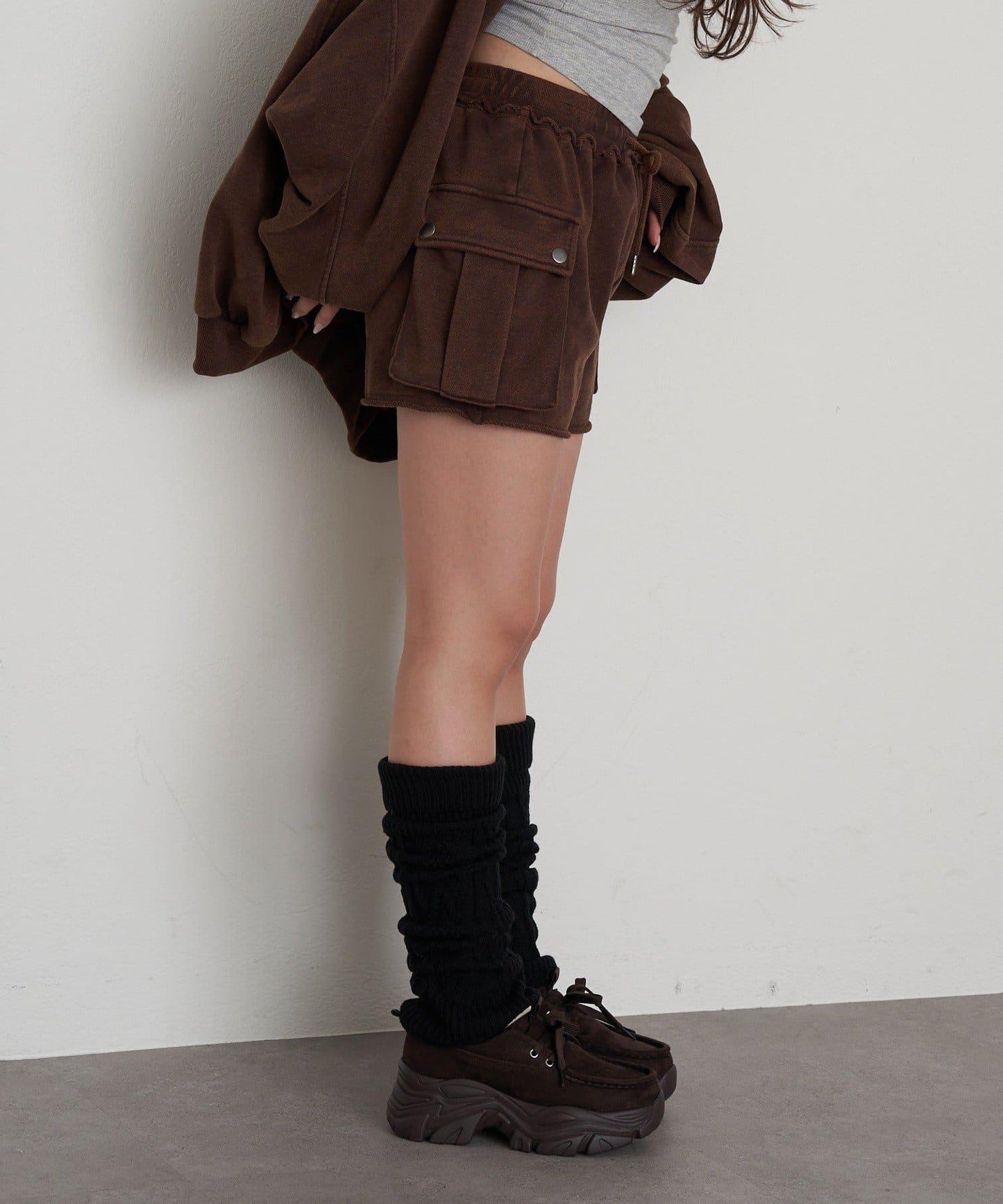 水洗工藝工裝短褲