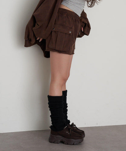 水洗工藝工裝短褲