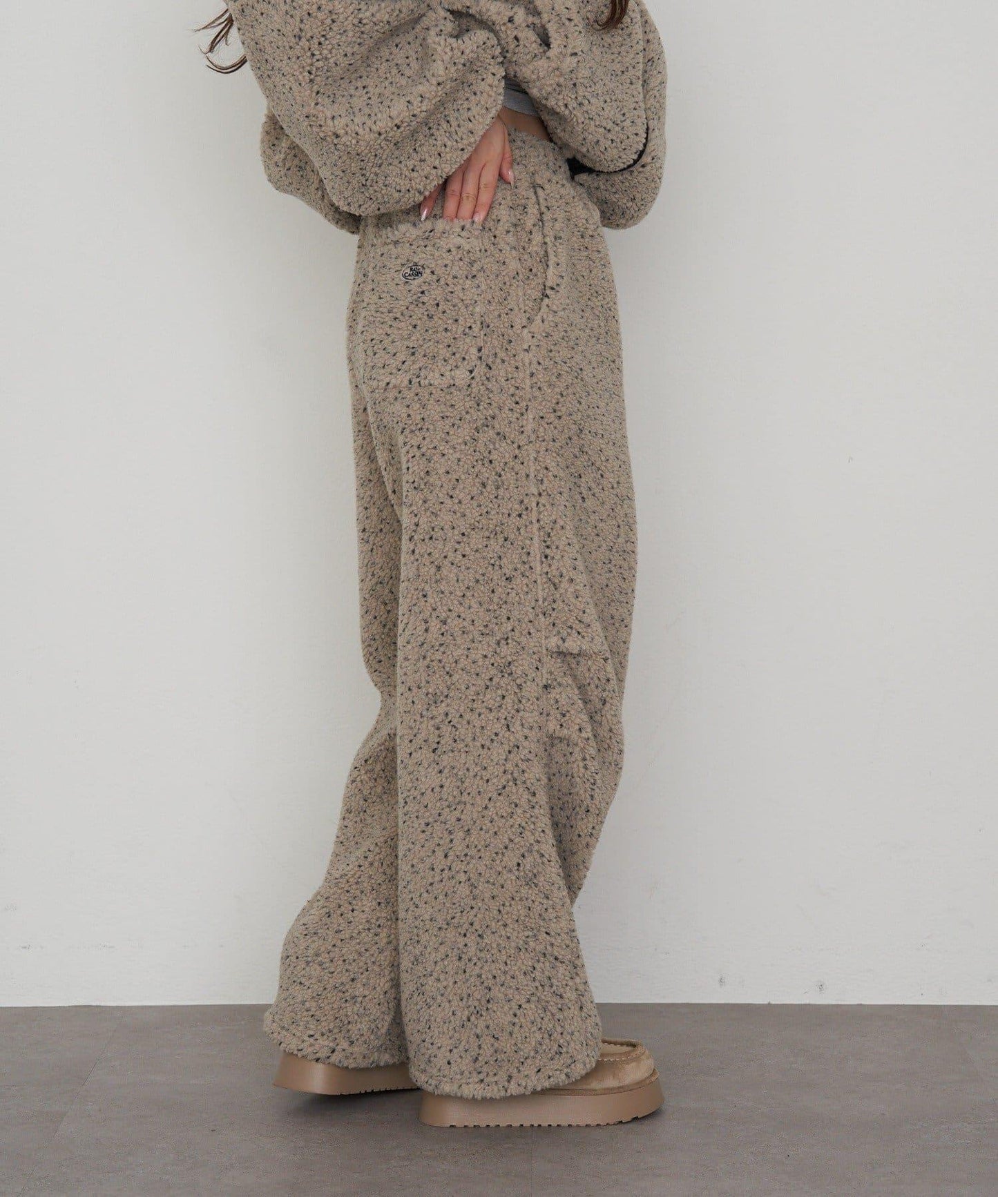 抓絨休閒易穿褲