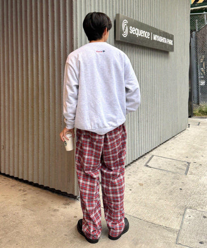 【PATTIPATTI】法蘭絨格子長褲