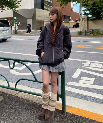 拼色腿部保暖套