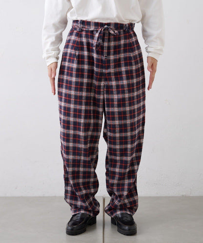 【PATTIPATTI】法蘭絨格子長褲