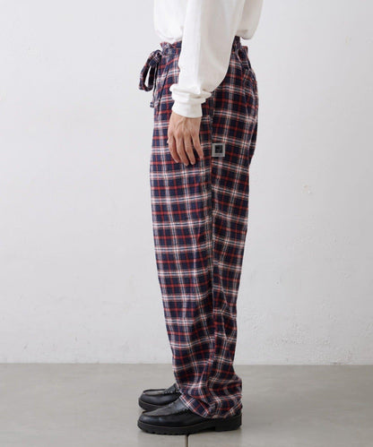 【PATTIPATTI】法蘭絨格子長褲