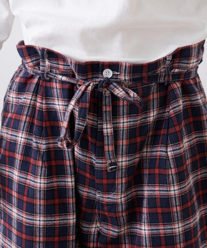 【PATTIPATTI】法蘭絨格子長褲