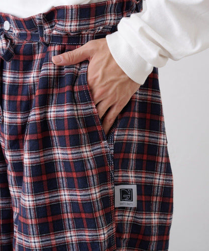 【PATTIPATTI】法蘭絨格子長褲