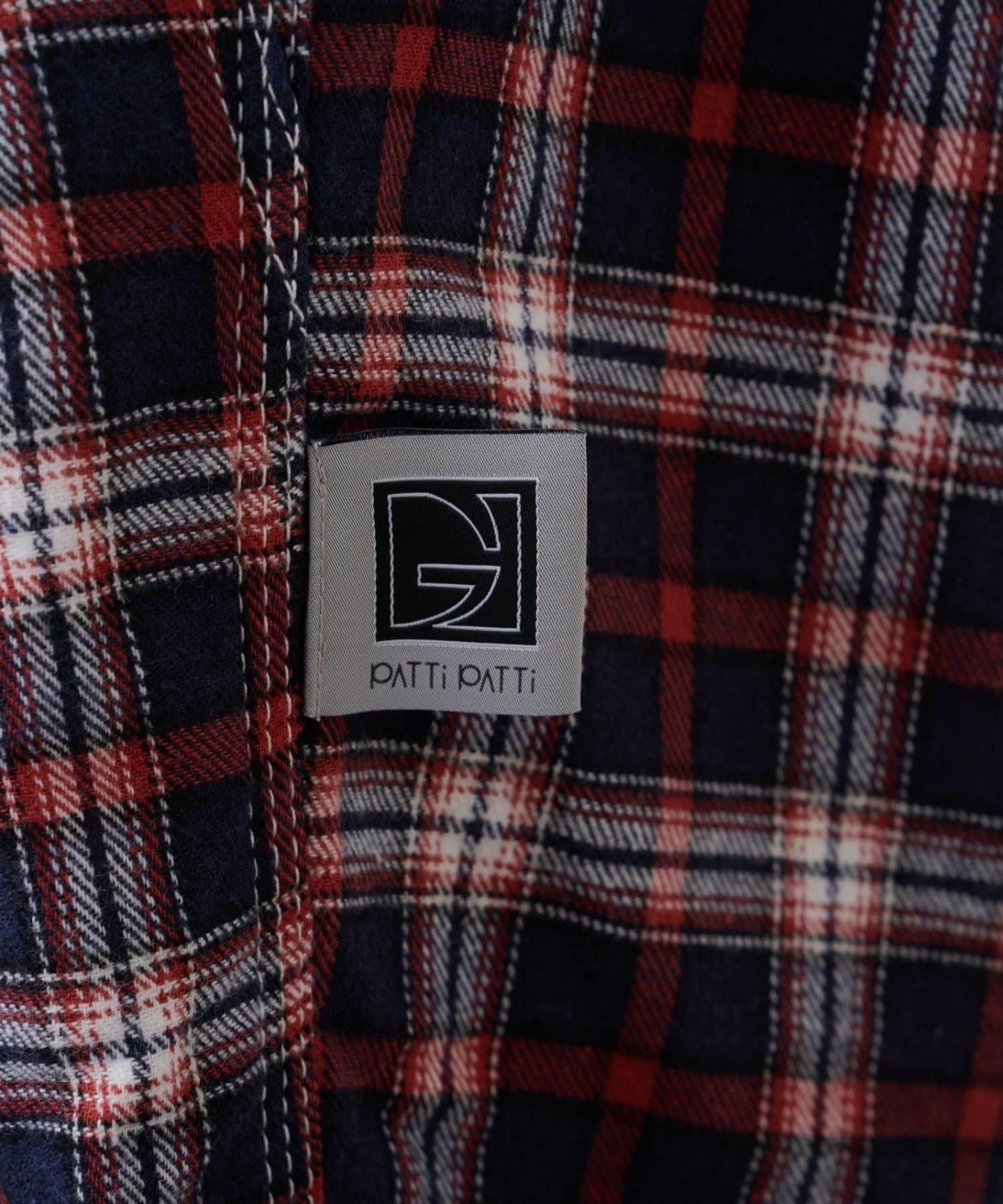 【PATTIPATTI】法蘭絨格子長褲