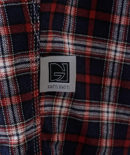 【PATTIPATTI】法蘭絨格子長褲