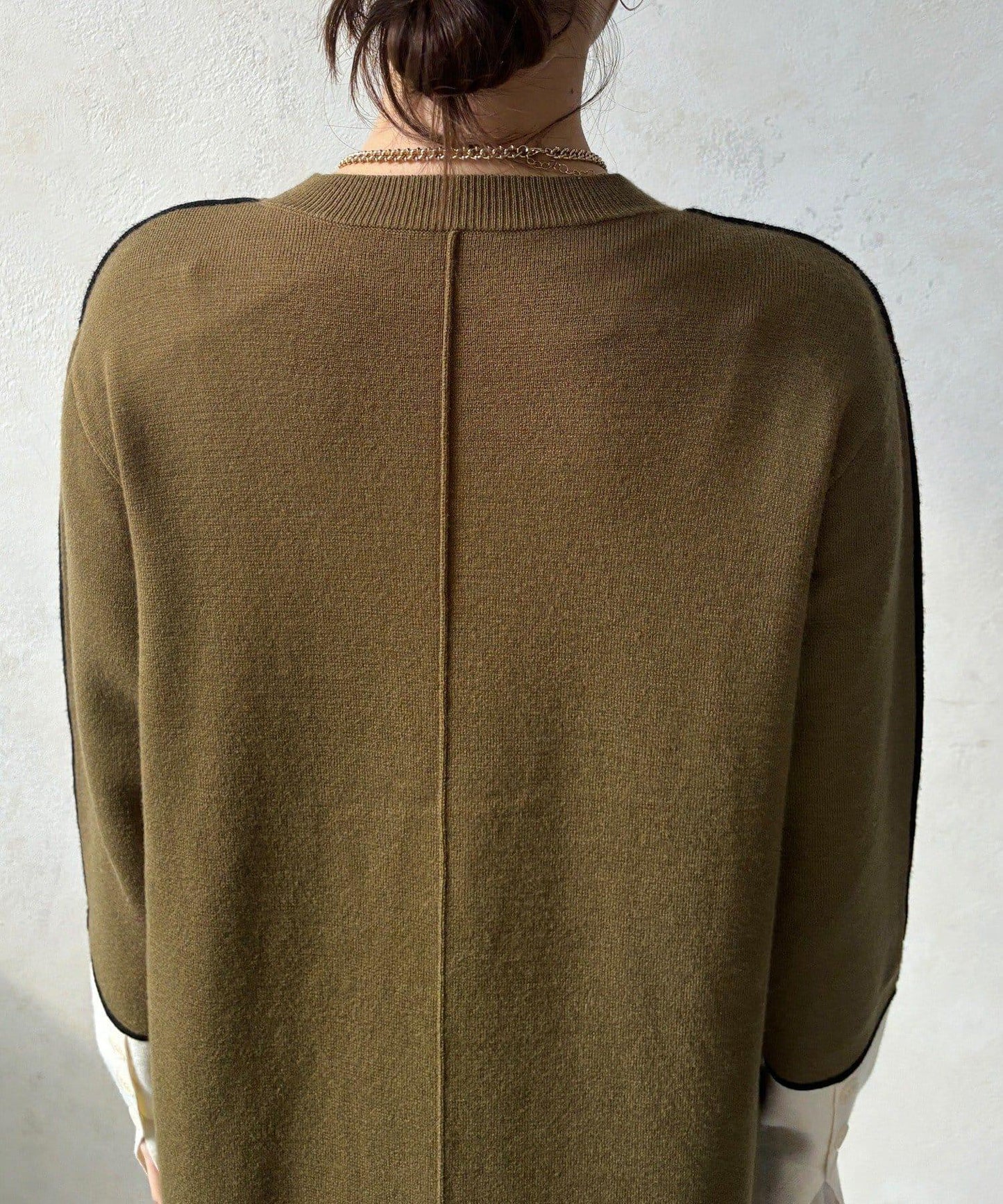 線條設計米蘭羅紋連衣裙