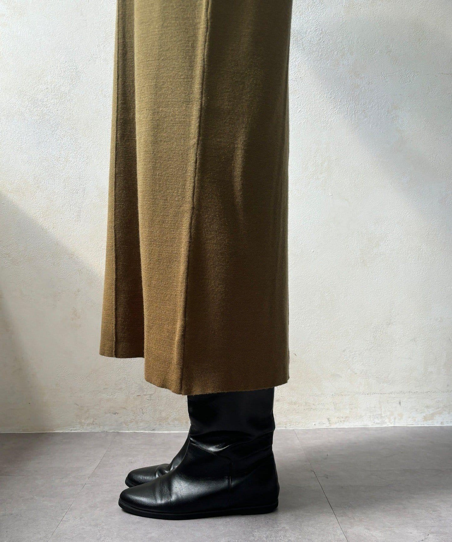 線條設計米蘭羅紋連衣裙