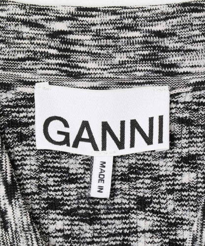 GANNI 太空染色針織Polo衫