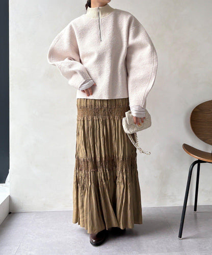 半拉鍊羊羔絨套頭衫