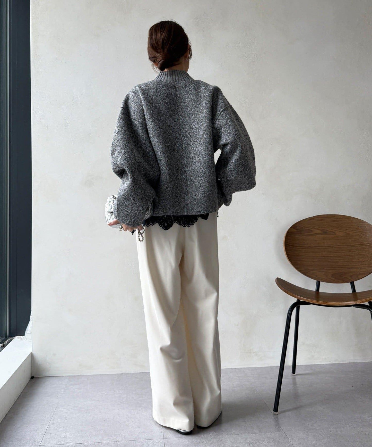 半拉鍊羊羔絨套頭衫