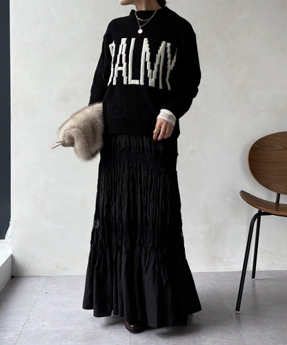 絨球標誌針織衫